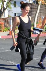 JENNIFER GARNER Heading to a Gym in Brentwood 01/13/2018