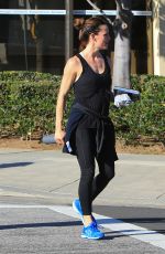 JENNIFER GARNER Heading to a Gym in Brentwood 01/13/2018