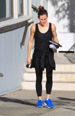 JENNIFER GARNER Heading to a Gym in Brentwood 01/13/2018