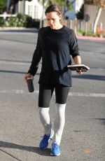 JENNIFER GARNER Out for Coffee After Morning Workout in Brentwood 01/13/2018