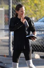 JENNIFER GARNER Out for Coffee After Morning Workout in Brentwood 01/13/2018
