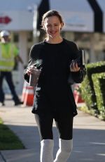 JENNIFER GARNER Out for Coffee After Morning Workout in Brentwood 01/13/2018