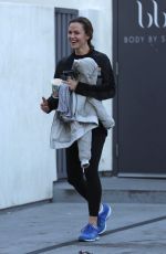 JENNIFER GARNER Out for Coffee After Morning Workout in Brentwood 01/13/2018