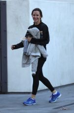 JENNIFER GARNER Out for Coffee After Morning Workout in Brentwood 01/13/2018