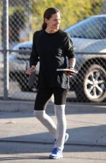 JENNIFER GARNER Out for Coffee After Morning Workout in Brentwood 01/13/2018