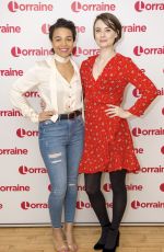 JENNIFER KIRBY and LEONIE ELLIOT at Lorraine TV Show in London 01/19/2018