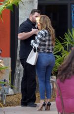 JENNIFER LOPEZ in Tight Jeans Out for Lunch in Miami 01/15/2018
