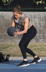 JENNIFER LOPEZ Workout in Los Angeles 12/31/2017