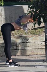 JENNIFER LOPEZ Workout in Los Angeles 12/31/2017