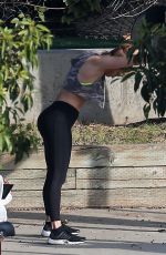 JENNIFER LOPEZ Workout in Los Angeles 12/31/2017