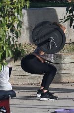 JENNIFER LOPEZ Workout in Los Angeles 12/31/2017