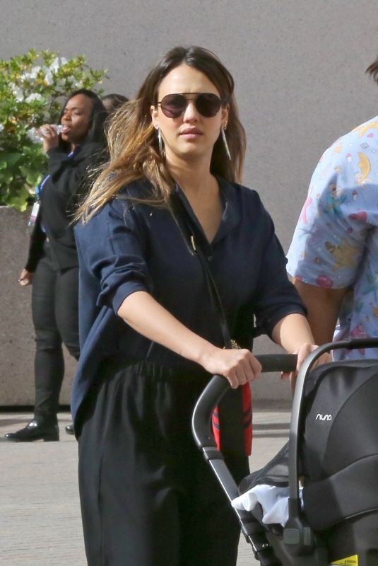 JESSICA ALBA Out and About in Los Angeles 01/17/2018