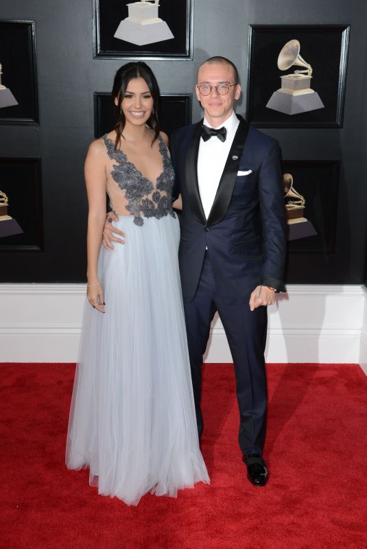 JESSICA ANDREA and Logic at Grammy 2018 Awards in New York 01/28/2018