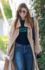 JESSICA BIEL Arrives at Au Fudge in West Hollywood 01/10/2018