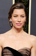 JESSICA BIEL at 75th Annual Golden Globe Awards in Beverly Hills 01/07/2018