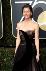 JESSICA BIEL at 75th Annual Golden Globe Awards in Beverly Hills 01/07/2018