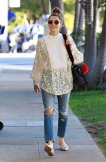 JESSICA BIEL Out Shopping in Los Angeles 01/27/2018