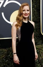 JESSICA CHASTAIN at 75th Annual Golden Globe Awards in Beverly Hills 01/07/2018