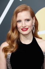 JESSICA CHASTAIN at 75th Annual Golden Globe Awards in Beverly Hills 01/07/2018