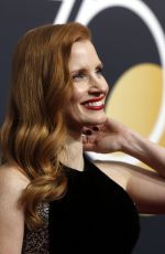 JESSICA CHASTAIN at 75th Annual Golden Globe Awards in Beverly Hills 01/07/2018