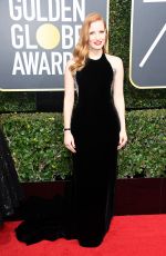 JESSICA CHASTAIN at 75th Annual Golden Globe Awards in Beverly Hills 01/07/2018
