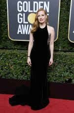 JESSICA CHASTAIN at 75th Annual Golden Globe Awards in Beverly Hills 01/07/2018