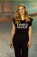 JESSICA CHASTAIN at Jimmy Kimmel Live! in Los Angeles 01/03/2018