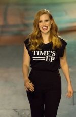 JESSICA CHASTAIN at Jimmy Kimmel Live! in Los Angeles 01/03/2018