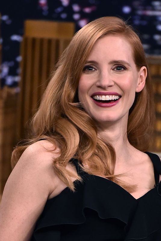 JESSICA CHASTAIN at Tonight Show Starring Jimmy Fallon in New York 01/18/2018