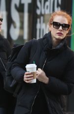 JESSICA CHASTAIN Heading to Host Saturday Night Live in New York 01/20/2018