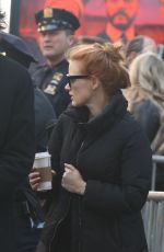 JESSICA CHASTAIN Heading to Host Saturday Night Live in New York 01/20/2018