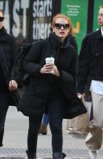 JESSICA CHASTAIN Heading to NBC Studios in New York 01/20/2018