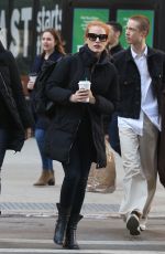 JESSICA CHASTAIN Heading to NBC Studios in New York 01/20/2018