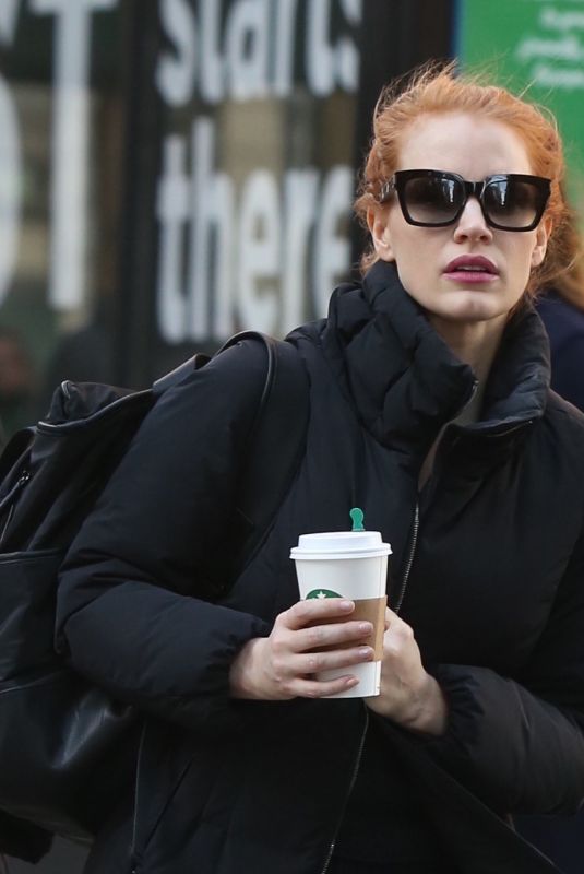 JESSICA CHASTAIN Heading to NBC Studios in New York 01/20/2018