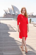 JESSICA CHASTAIN on the Set of a Photocall in Front of Sydney Opera House 01/29/2018