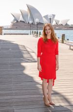JESSICA CHASTAIN on the Set of a Photocall in Front of Sydney Opera House 01/29/2018