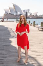 JESSICA CHASTAIN on the Set of a Photocall in Front of Sydney Opera House 01/29/2018