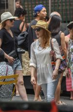 JESSICA CHASTAIN Shopping at a Market in Sydney 01/27/2018