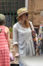 JESSICA CHASTAIN Shopping at a Market in Sydney 01/27/2018