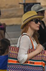 JESSICA CHASTAIN Shopping at a Market in Sydney 01/27/2018