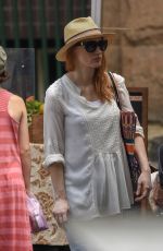 JESSICA CHASTAIN Shopping at a Market in Sydney 01/27/2018