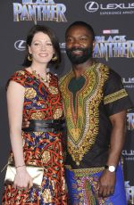 JESSICA OYELOWO at Black Panther Premiere in Hollywood 01/29/2018
