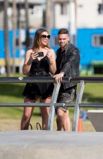 JESSICA SHEARS and Dom Lever Out at Venice Beach 01/24/2018