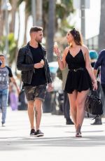 JESSICA SHEARS and Dom Lever Out at Venice Beach 01/24/2018