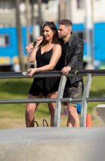 JESSICA SHEARS and Dom Lever Out at Venice Beach 01/24/2018