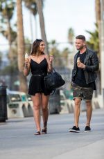 JESSICA SHEARS and Dom Lever Out at Venice Beach 01/24/2018