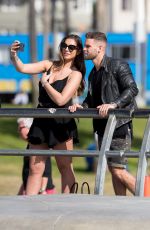 JESSICA SHEARS and Dom Lever Out at Venice Beach 01/24/2018
