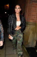 JESSICA WRIGHT Arrives at Mahiki in Manchester 01/27/2018