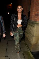 JESSICA WRIGHT Arrives at Mahiki in Manchester 01/27/2018
