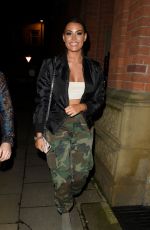 JESSICA WRIGHT Arrives at Mahiki in Manchester 01/27/2018
